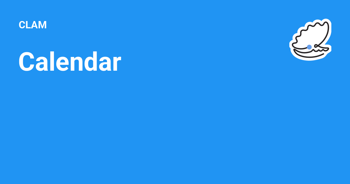 Calendar - CLAM